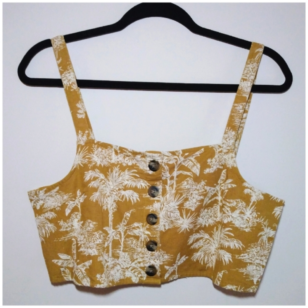 🌴🥥 Palm Tree Tank Crop Top